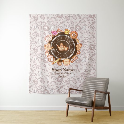Cuisine fine Tapisserie Brown (En situation)