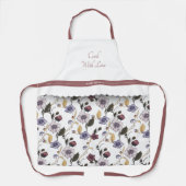 Cuisine florale de coeur, tablier de mode (Recto)