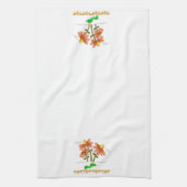 Cuisine Florale de la grenouille Serviette à main (Vertical)