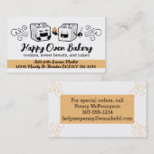 Cuisine four cuisinière biscuit cartes de visite d (Devant / Derrière)