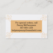 Cuisine four cuisinière biscuit cartes de visite d (Dos)