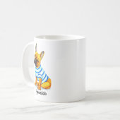 Cuisine française Bulldog Puppy Coffee Mug (Devant gauche)