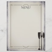 Cuisine gastronomique et menu du dîner (Devant)