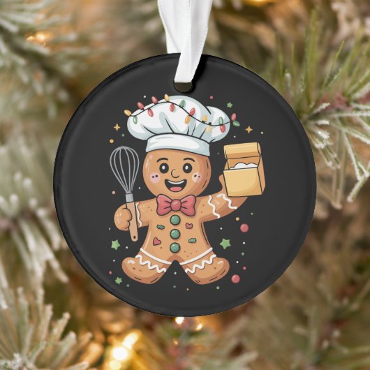 Cuisine Gingerbread Homme Baker Noël Chef Bake (Arbre)