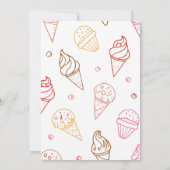 Cuisine glacée invitation fête d'été (Dos)