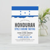 Cuisine hondurienne | Invitation blanc du drapeau  (Debout devant)
