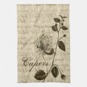 Cuisine italienne Capers Floral Serviettes (Vertical)