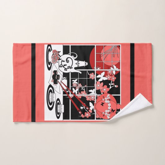 Cuisine japonaise (Serviette à main)