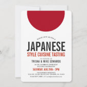 Cuisine japonaise | Invitation de parti (Devant)