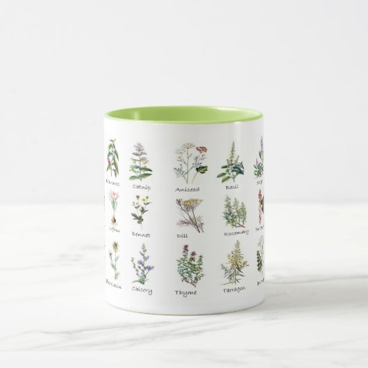 Cuisine Jardin Herbe Mugs (Centre)