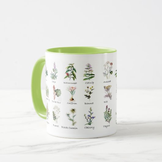 Cuisine Jardin Herbe Mugs (Devant gauche)