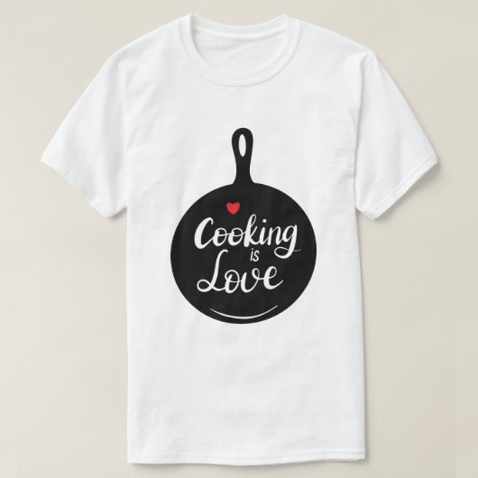 Cuisine Love T-Shirt personnalisé (Design devant)