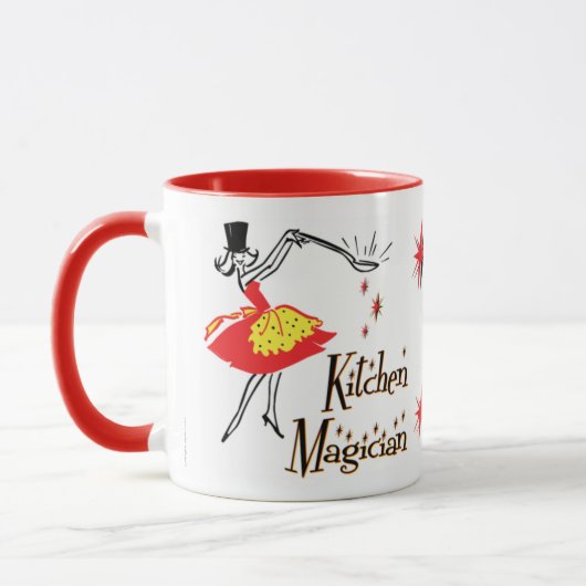 Cuisine Magicien Rétro Cuisine Art Mug (Gauche)