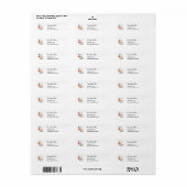 Cuisine Magicien Rétro Cuisinier Étiquette de adre (Feuille entière)