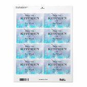 Cuisine Magique Personnalisée Cuisine et Étiquette (Feuille entière)