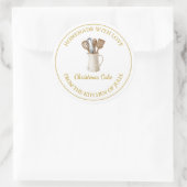 Cuisine maison Gold Étiquette d'affaires | Blanc (Sac)