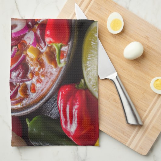 Cuisine mexicaine serviette 3 (Quart Plié)