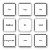 Cuisine minimaliste moderne Étiquettes (Devant)