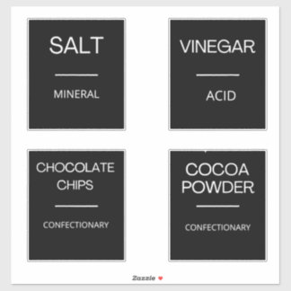 Cuisine minimaliste moderne Étiquettes de rangemen