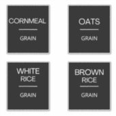 Cuisine minimaliste moderne Étiquettes de rangemen (Devant)