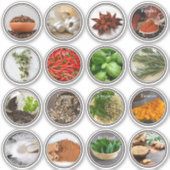 Cuisine moderne Herbes culinaires Épices Étiquette (Devant)