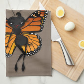 CUISINE MONARCH BUTTERFLY LADY CUISINE SERVIETTE (Quart Plié)