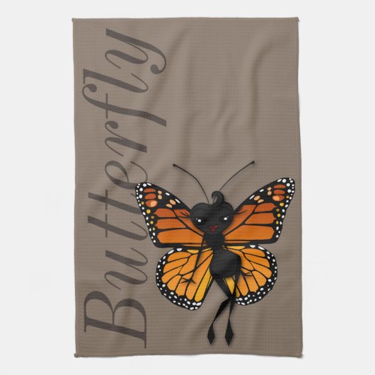 CUISINE MONARCH BUTTERFLY LADY CUISINE SERVIETTE (Vertical)