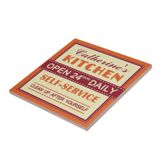 Cuisine - nom fait sur commande - carreaux de (Côté)