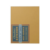 Cuisine - nom personnalisé - bloc-notes (Tourné)