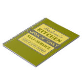Cuisine - nom personnalisé - carnet (Côté gauche)