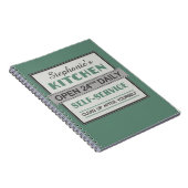 Cuisine - nom personnalisé - carnet (Côté Droit)
