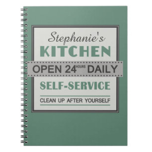 Cuisine - nom personnalisé - carnet