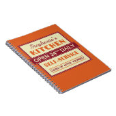 Cuisine - nom personnalisé - carnet (Côté Droit)