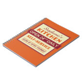 Cuisine - nom personnalisé - carnet (Côté gauche)