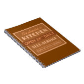 Cuisine - nom personnalisé - carnet (Côté Droit)