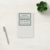 Cuisine - nom personnalisé - Notes post-it (Bureau)