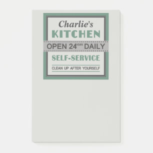 Cuisine - nom personnalisé - Notes post-it