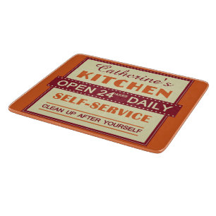 Cuisine - nom personnalisé - planches à découper