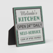 Cuisine - nom personnalisé - plaque (Recto)