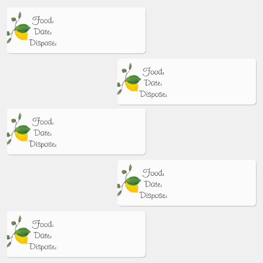 Cuisine Organisation Citron Lime Étiquettes alimen (Groupe)