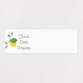 Cuisine Organisation Citron Lime Étiquettes alimen (Design 1)