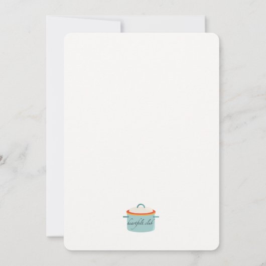 Cuisine Outils Douche Invitation (Dos)