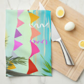 Cuisine Palmiers avec Bunting et linge de maison Sun (Quart Plié)