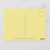 CUISINE & PANIER DE PÂQUES, CUTE CAT CARTE POSTALE (Dos)