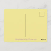 CUISINE & PANIER DE PÂQUES, CUTE CAT CARTE POSTALE (Dos)