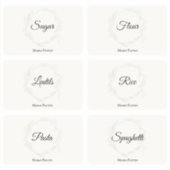 Cuisine Pantry Organisation Étiquettes de stockage (Devant)