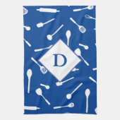 Cuisine papa Monogram Blue Cuisine serviette (Vertical)