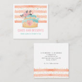 Cuisine pâtisserie Chef Aquarelle Carte de visite (Devant / Derrière)