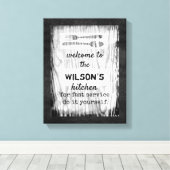 cuisine personnalisée citation toile mur art (Insitu (Plancher de Bois))