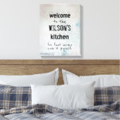 cuisine personnalisée citation toile mur art (Insitu(Chambre))